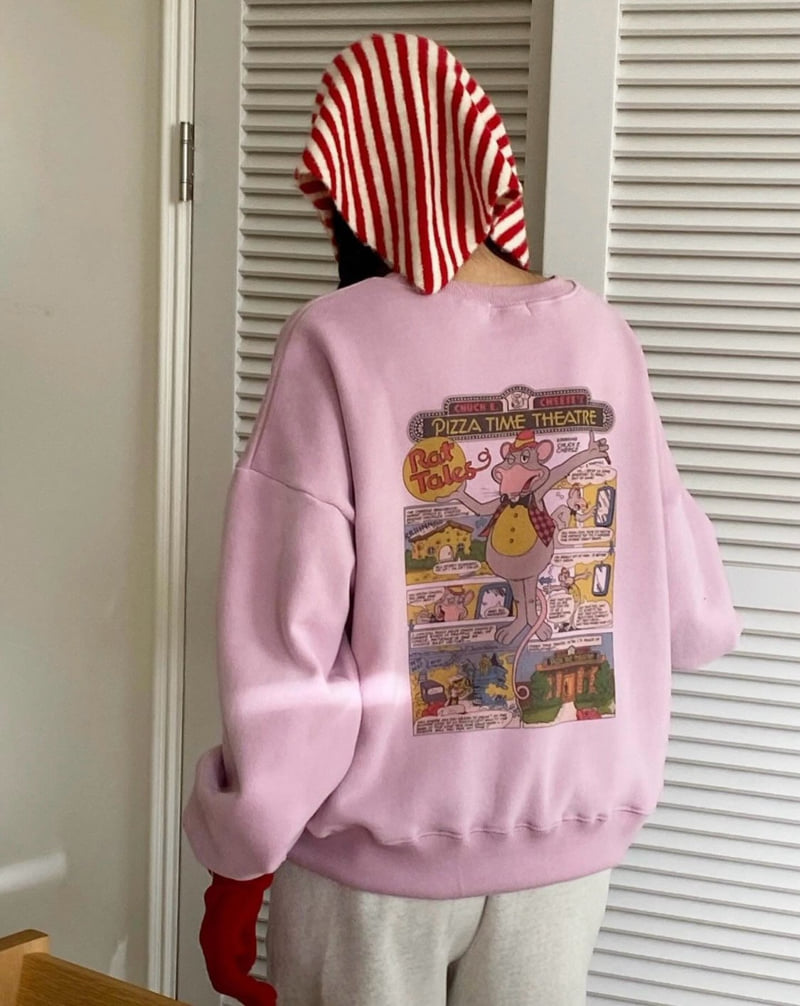 Diana - Korean Women Fashion - #momslook - Chunky Double Fleece Sweatshirt - 3