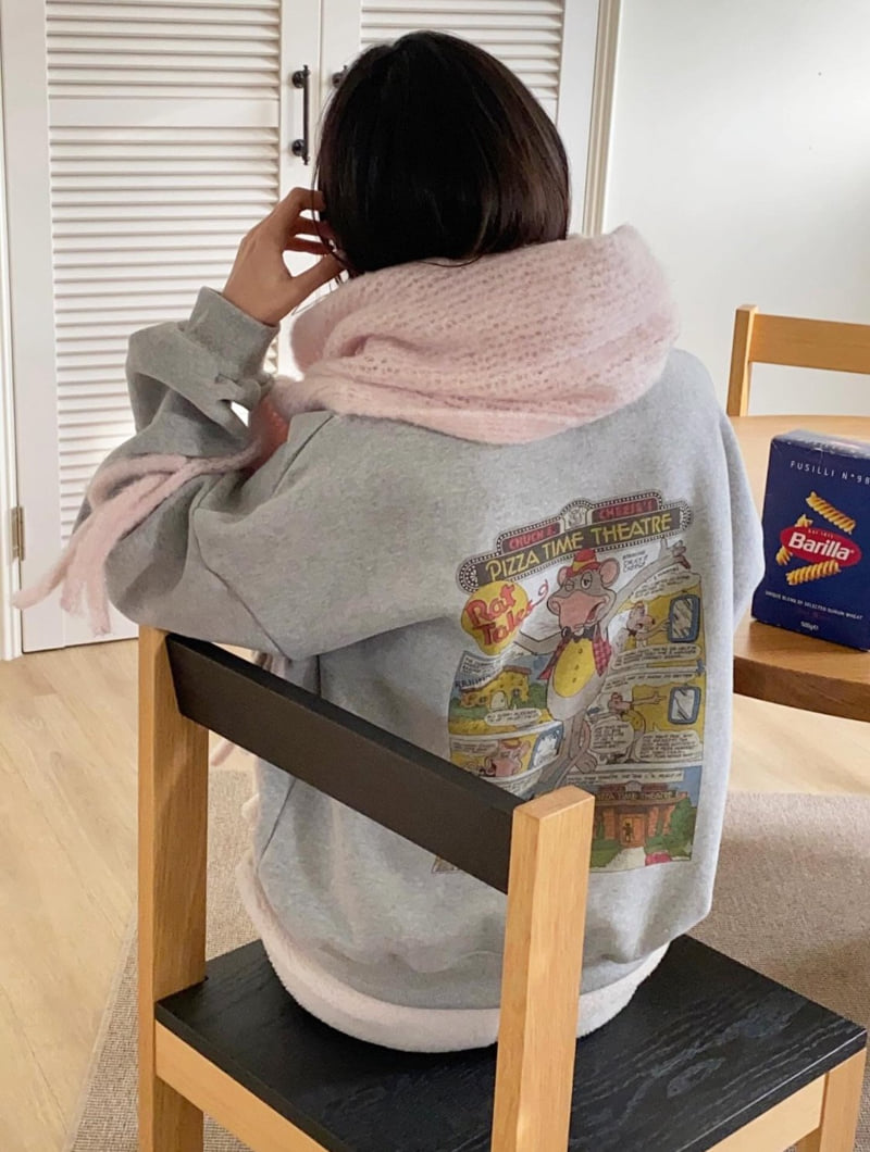 Diana - Korean Women Fashion - #restrostyle - Chunky Double Fleece Sweatshirt - 9