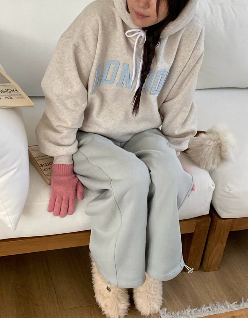 Diana - Korean Women Fashion - #restrostyle - London Double Fleece Hoodie - 6
