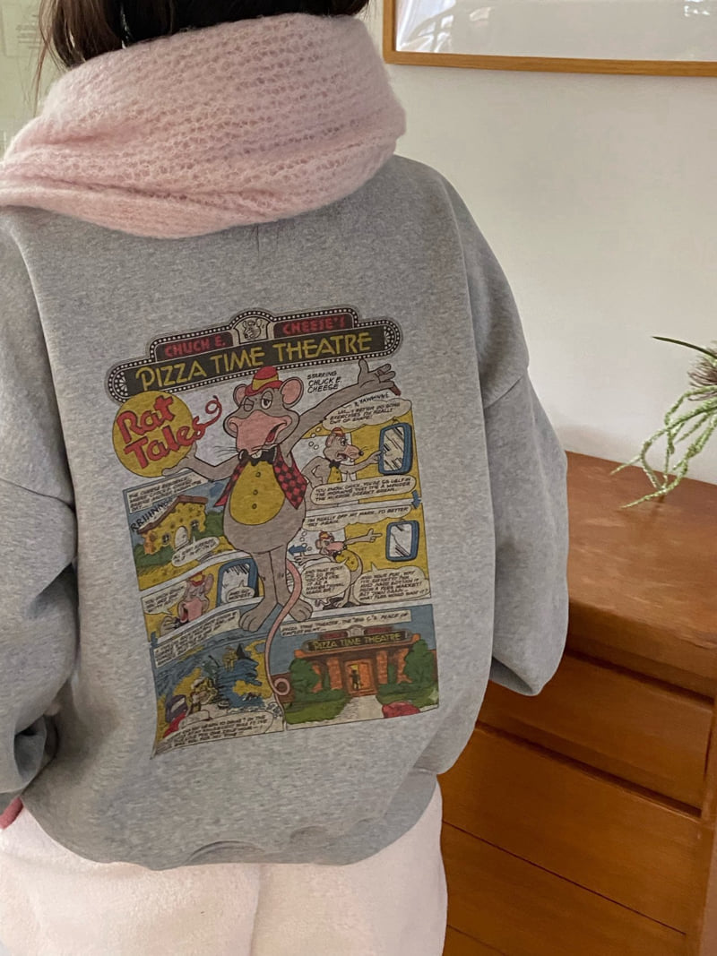 Diana - Korean Women Fashion - #romanticstyle - Chunky Double Fleece Sweatshirt - 10