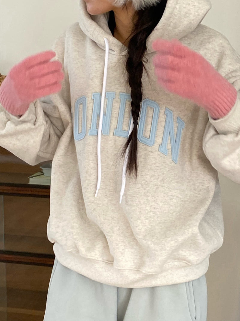 Diana - Korean Women Fashion - #romanticstyle - London Double Fleece Hoodie - 7