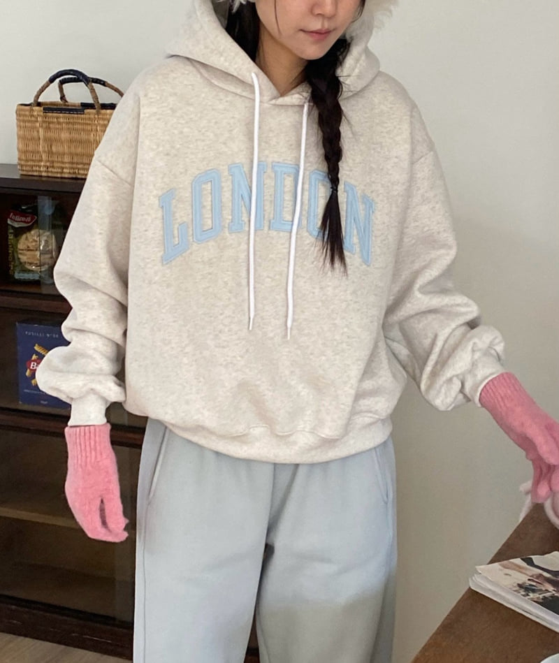 Diana - Korean Women Fashion - #shopsmall - London Double Fleece Hoodie - 8