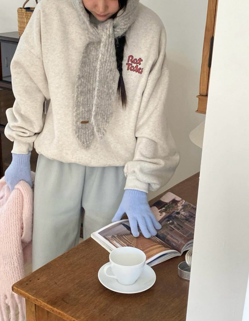 Diana - Korean Women Fashion - #vintagekidsstyle - Chunky Double Fleece Sweatshirt - 7