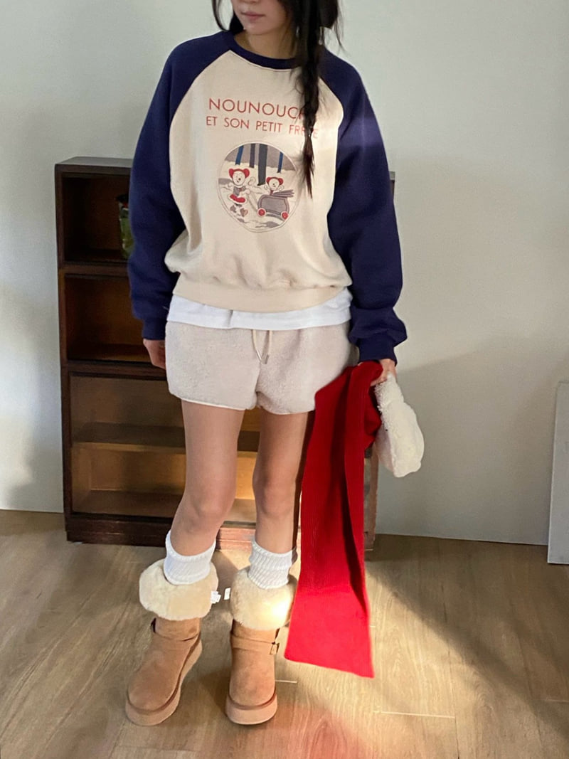 Diana - Korean Women Fashion - #vintagekidsstyle - Petit Double Fleece Sweatshirt - 6