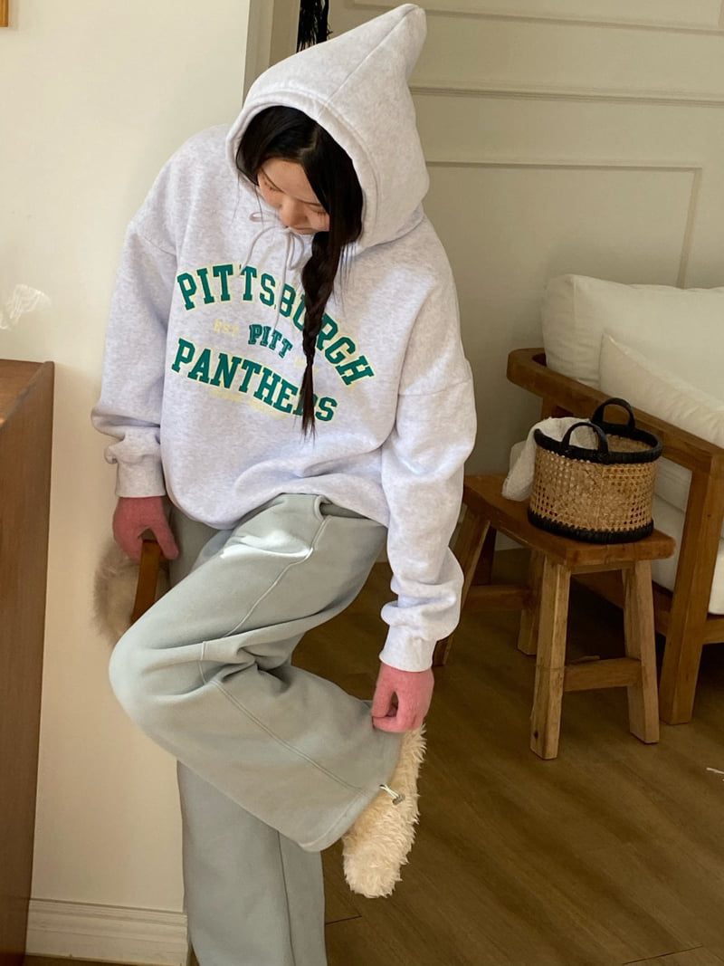 Diana - Korean Women Fashion - #vintagekidsstyle - Pittsburgh Double Fleece Hoodie - 3