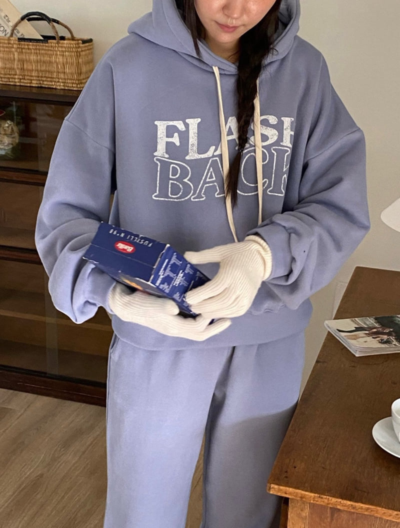 Diana - Korean Women Fashion - #vintagekidsstyle - Flash Double Fleece Hoodie - 2