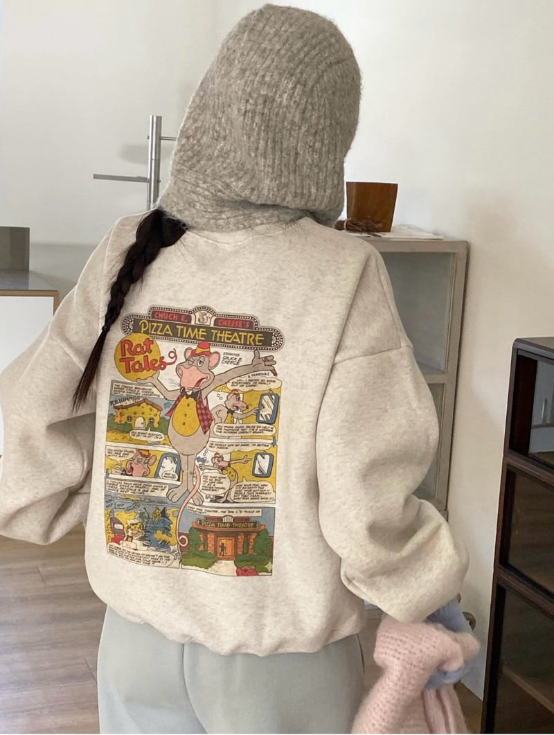 Diana - Korean Women Fashion - #womensfashion - Chunky Double Fleece Sweatshirt - 5
