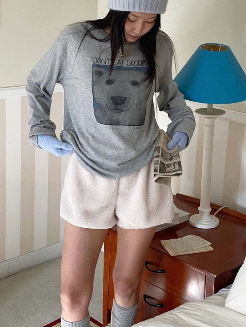 Diana - Korean Women Fashion - #womensfashion - Say Fleece Tee - 10