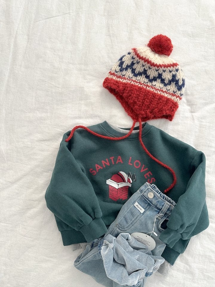 Digreen - Korean Children Fashion - #childrensboutique - Santa Sweatshirt - 6