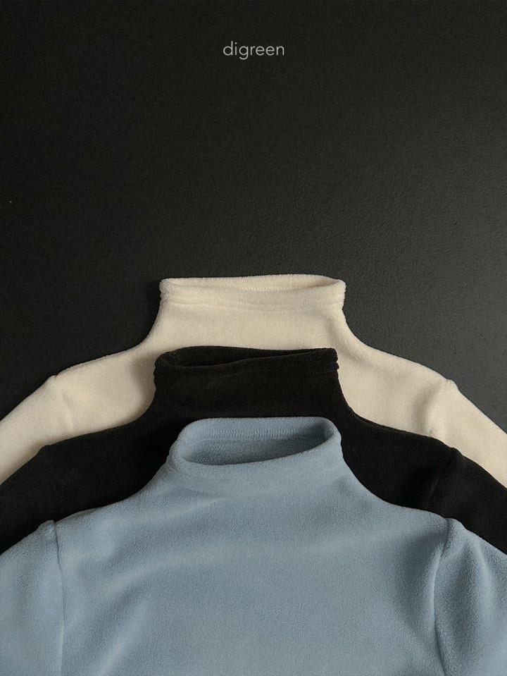 Digreen - Korean Children Fashion - #discoveringself - Finger Half Turtleneck Tee - 12