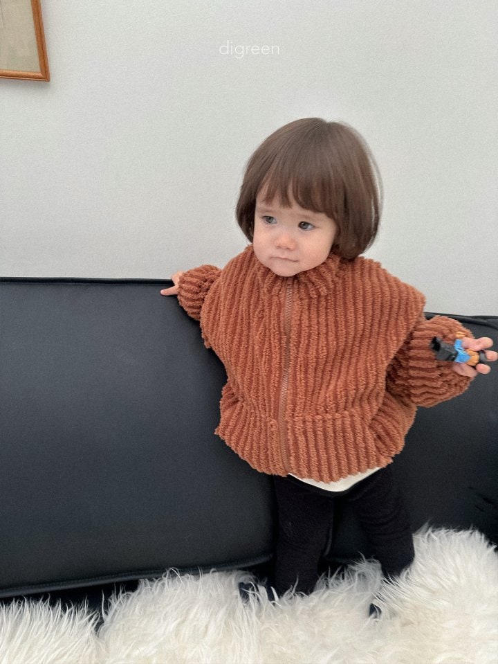 Digreen - Korean Children Fashion - #discoveringself - Teddy Zip-up - 7