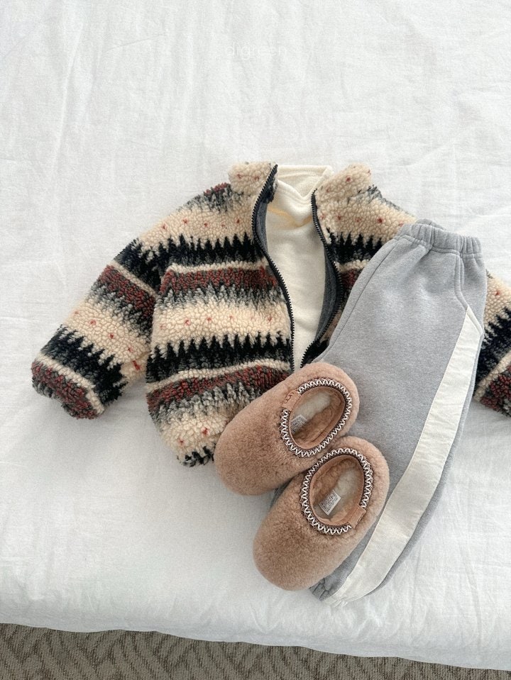 Digreen - Korean Children Fashion - #kidsshorts - Nordic Fleece Jumper - 5