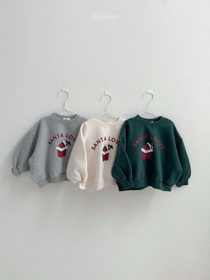 Digreen - Korean Children Fashion - #kidsstore - Santa Sweatshirt - 11