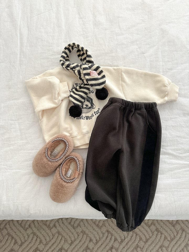 Digreen - Korean Children Fashion - #kidzfashiontrend - Line Color Jogger Pants - 6