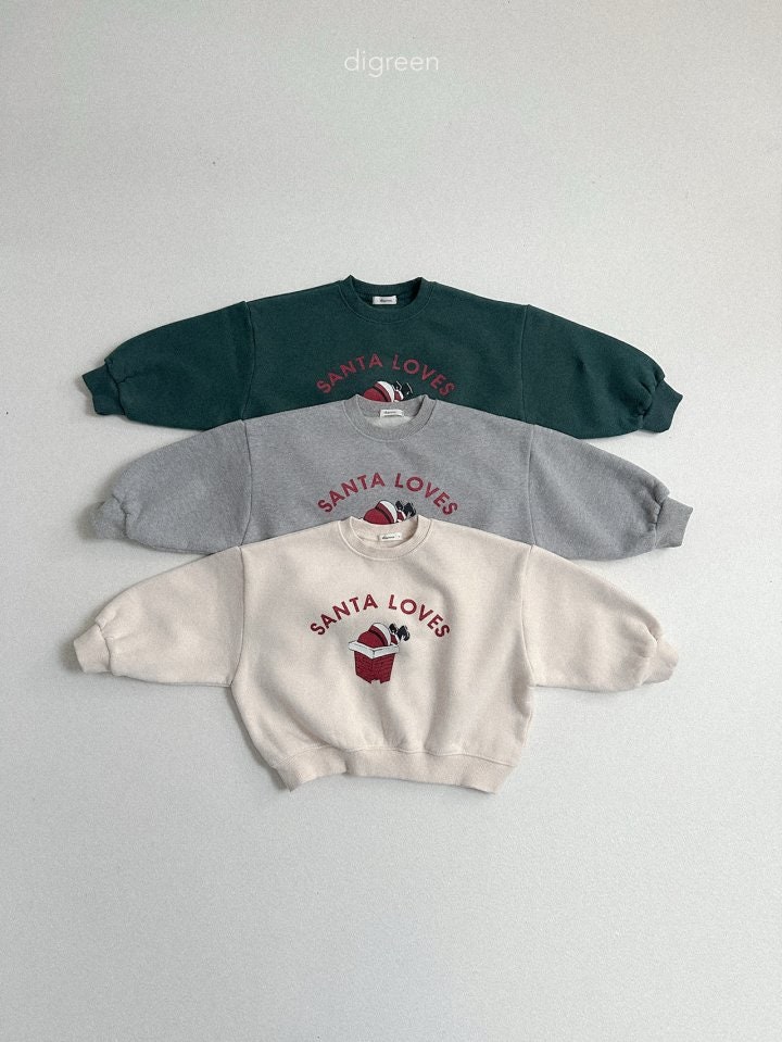 Digreen - Korean Children Fashion - #prettylittlegirls - Santa Sweatshirt