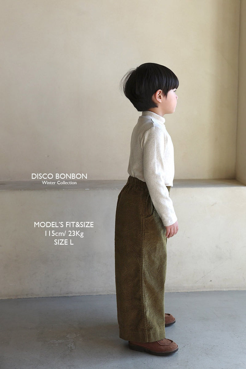 Disco Bonbon - Korean Baby Fashion - #babyboutique - Cute Corduroy Wide Pants - 9