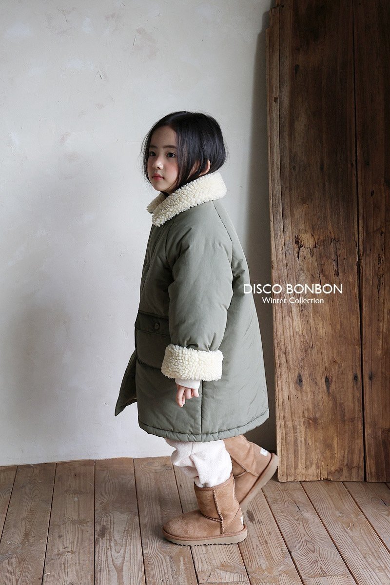Disco Bonbon - Korean Baby Fashion - #babyboutiqueclothing - Long Padded Jacket (Khaki) - 9