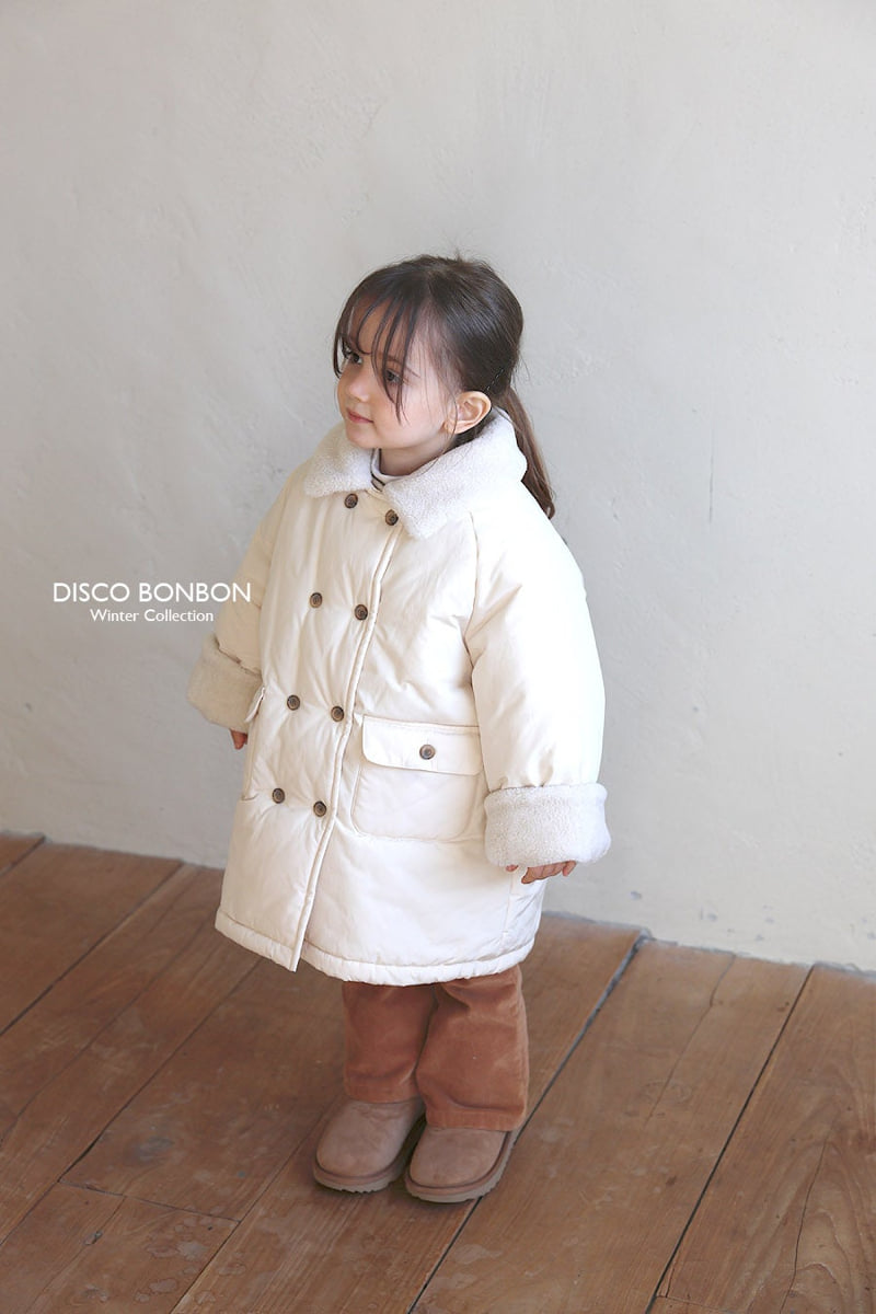 Disco Bonbon - Korean Baby Fashion - #babyboutiqueclothing - Span Bootcut Fleece Pants - 12
