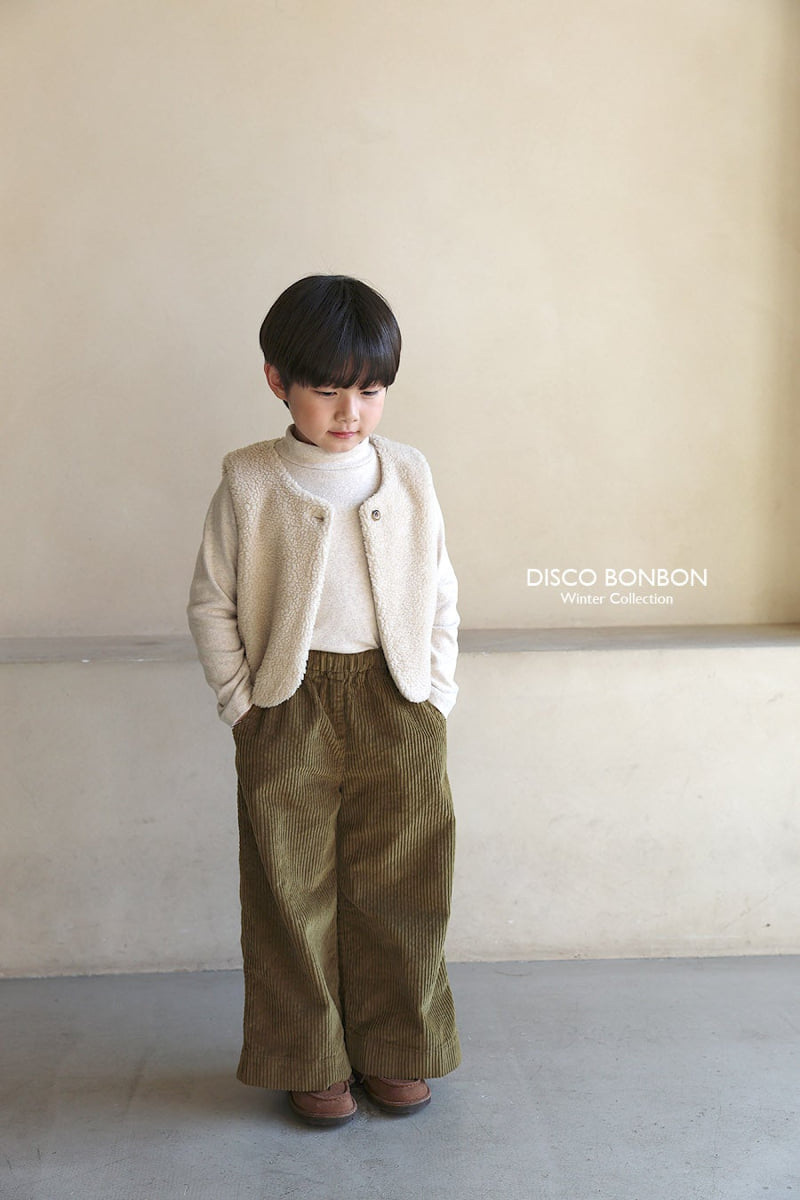 Disco Bonbon - Korean Baby Fashion - #babyboutiqueclothing - Cute Corduroy Wide Pants - 10