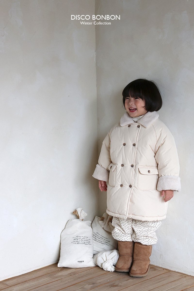 Disco Bonbon - Korean Baby Fashion - #babyclothing - Long Padded Jacket (Khaki) - 10