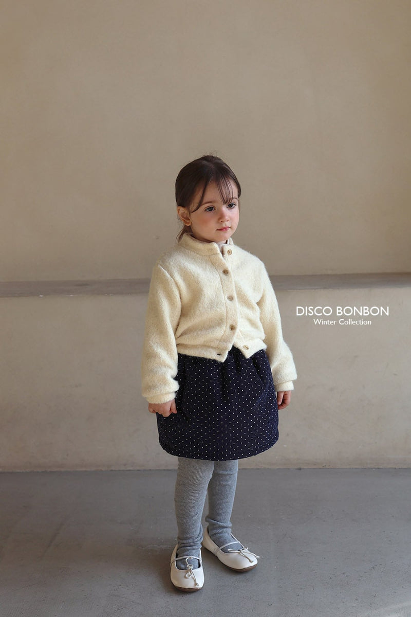 Disco Bonbon - Korean Baby Fashion - #babyclothing - Winter Padded Dot Skirt - 9