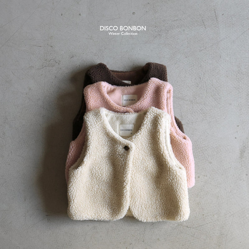 Disco Bonbon - Korean Baby Fashion - #babygirlfashion - Bonbon Cozy Vest - 2
