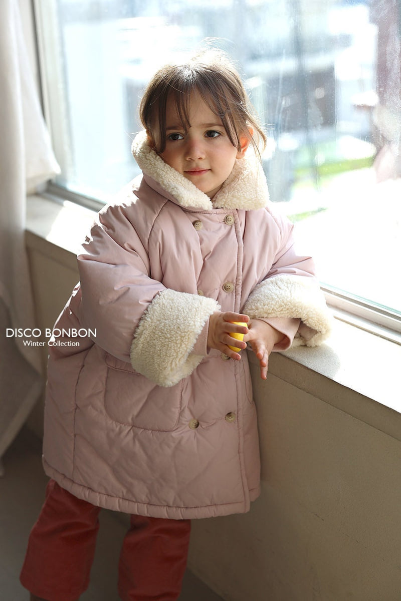 Disco Bonbon - Korean Baby Fashion - #babylifestyle - Pink Butter Long Jumper - 5