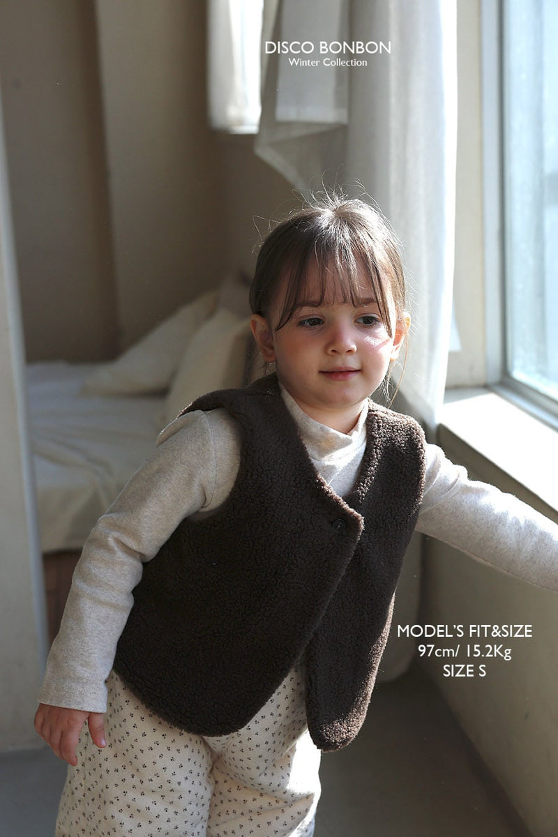 Disco Bonbon - Korean Baby Fashion - #babylifestyle - Bonbon Cozy Vest - 3