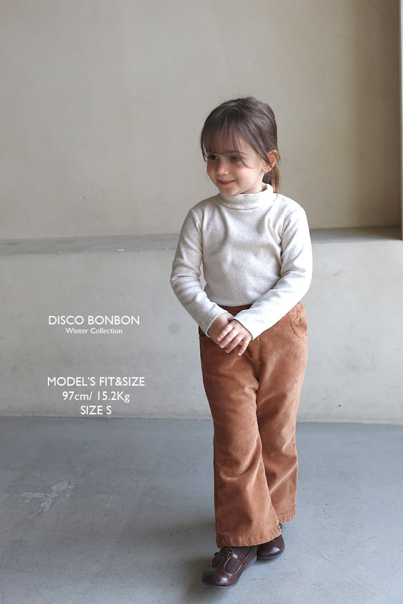 Disco Bonbon - Korean Baby Fashion - #babyoninstagram - Span Bootcut Fleece Pants - 3