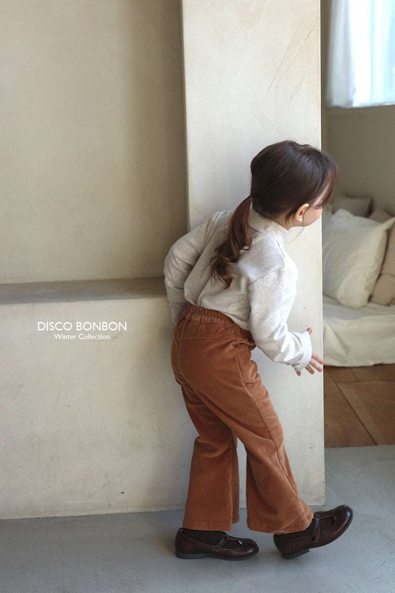 Disco Bonbon - Korean Baby Fashion - #babyoninstagram - Span Bootcut Fleece Pants - 4