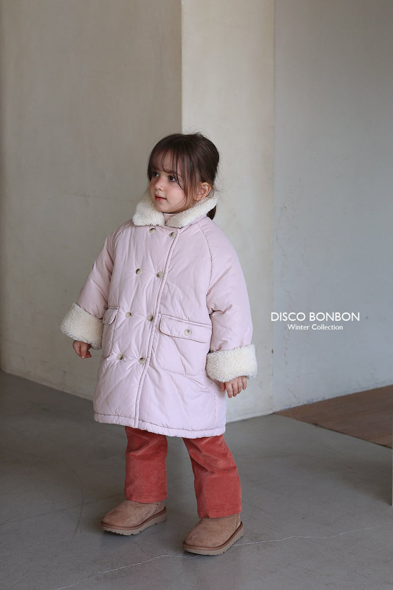 Disco Bonbon - Korean Baby Fashion - #babyoutfit - Pink Butter Long Jumper - 9