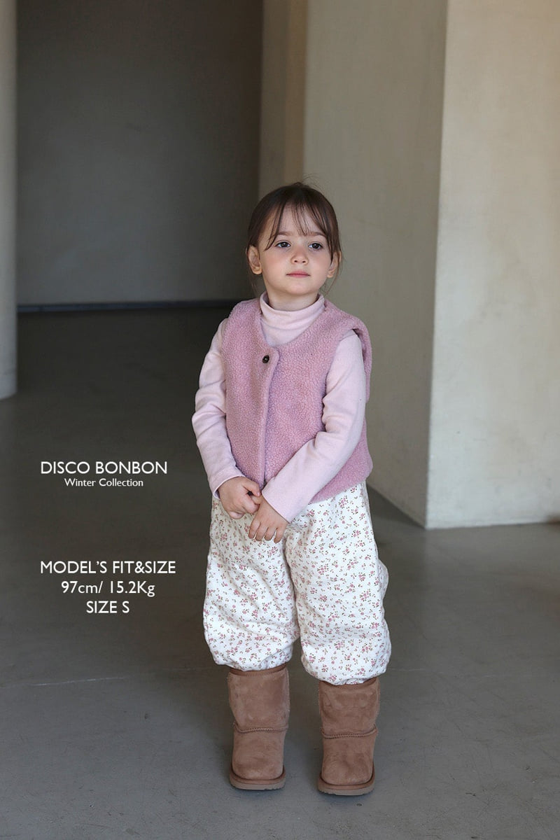 Disco Bonbon - Korean Baby Fashion - #babyootd - Quilted Padded Pants - 4