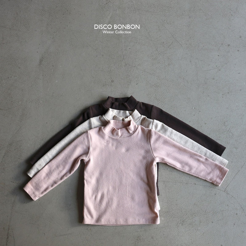 Disco Bonbon - Korean Baby Fashion - #babyoutfit - Comfort Neck Span Turtleneck Tee - 2