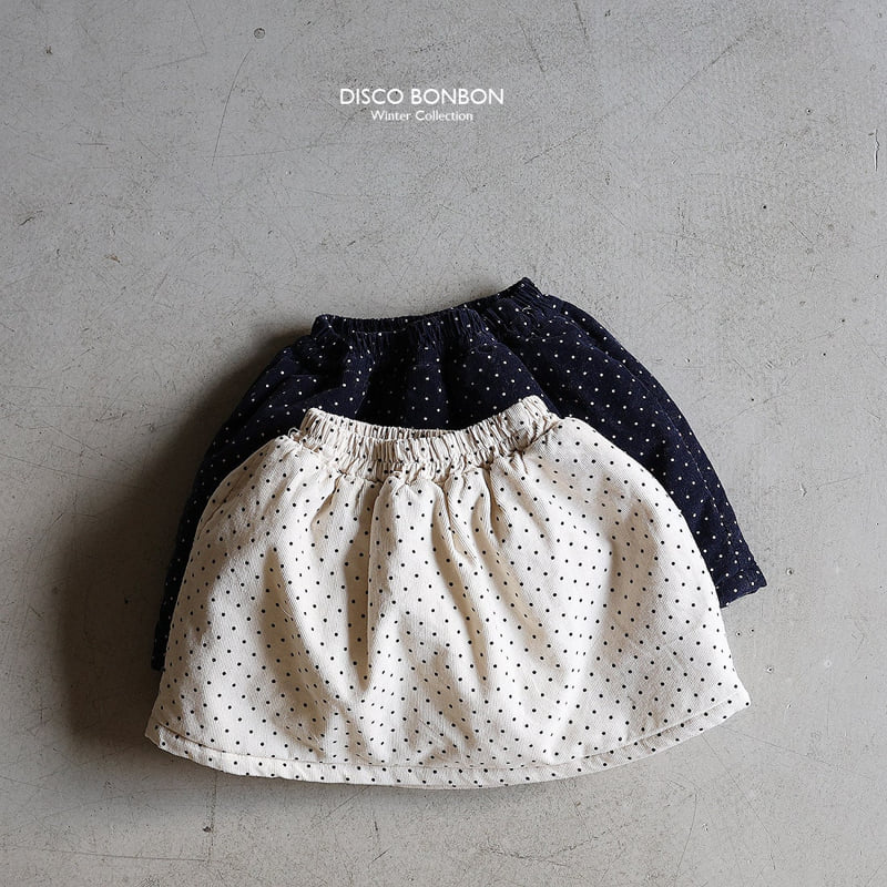 Disco Bonbon - Korean Baby Fashion - #babyoutfit - Winter Padded Dot Skirt - 2