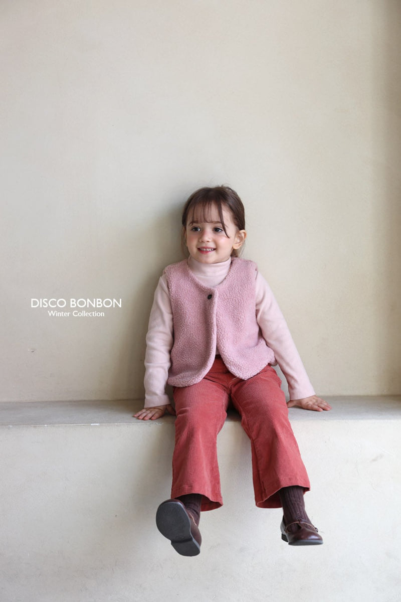 Disco Bonbon - Korean Baby Fashion - #babywear - Span Bootcut Fleece Pants - 7