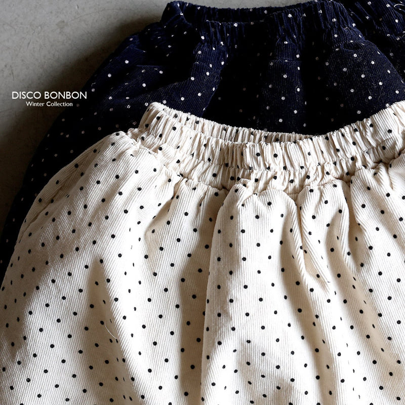 Disco Bonbon - Korean Baby Fashion - #babywear - Winter Padded Dot Skirt - 3