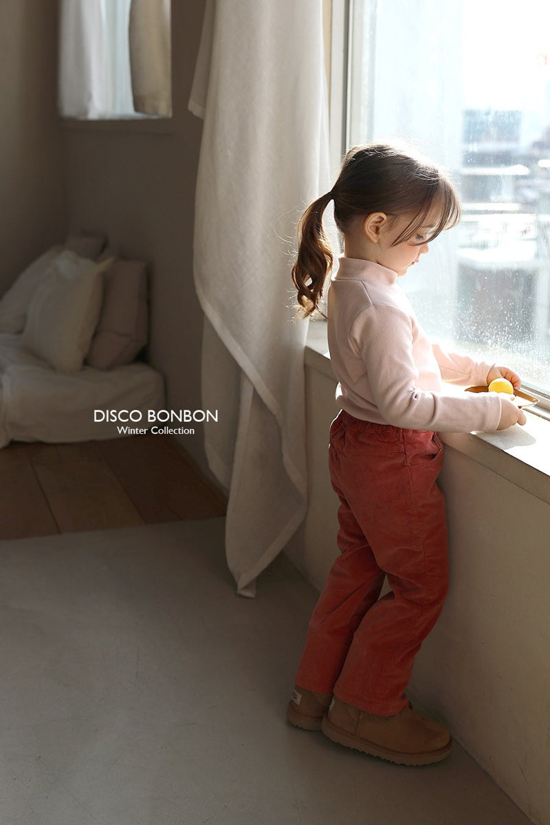 Disco Bonbon - Korean Baby Fashion - #onlinebabyboutique - Span Bootcut Fleece Pants - 8