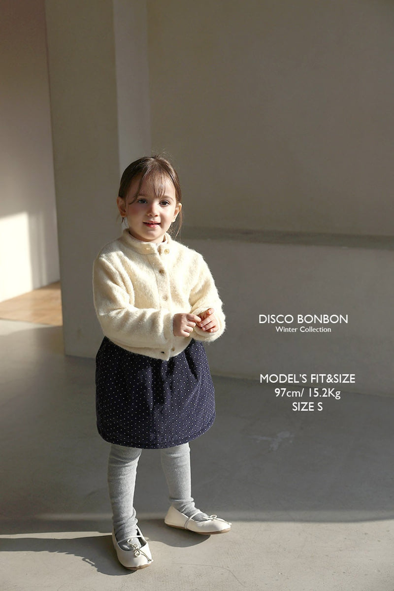 Disco Bonbon - Korean Baby Fashion - #babywear - Winter Padded Dot Skirt - 4