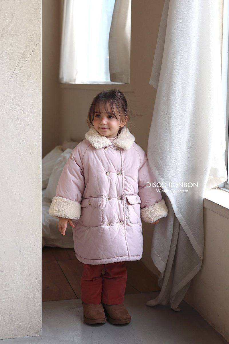 Disco Bonbon - Korean Baby Fashion - #onlinebabyshop - Span Bootcut Fleece Pants - 9