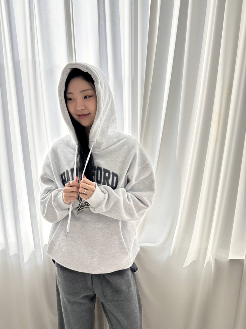 Dress U - Korean Women Fashion - #momslook - Heart Port Fleece Hoodie Sweatshirt - 6