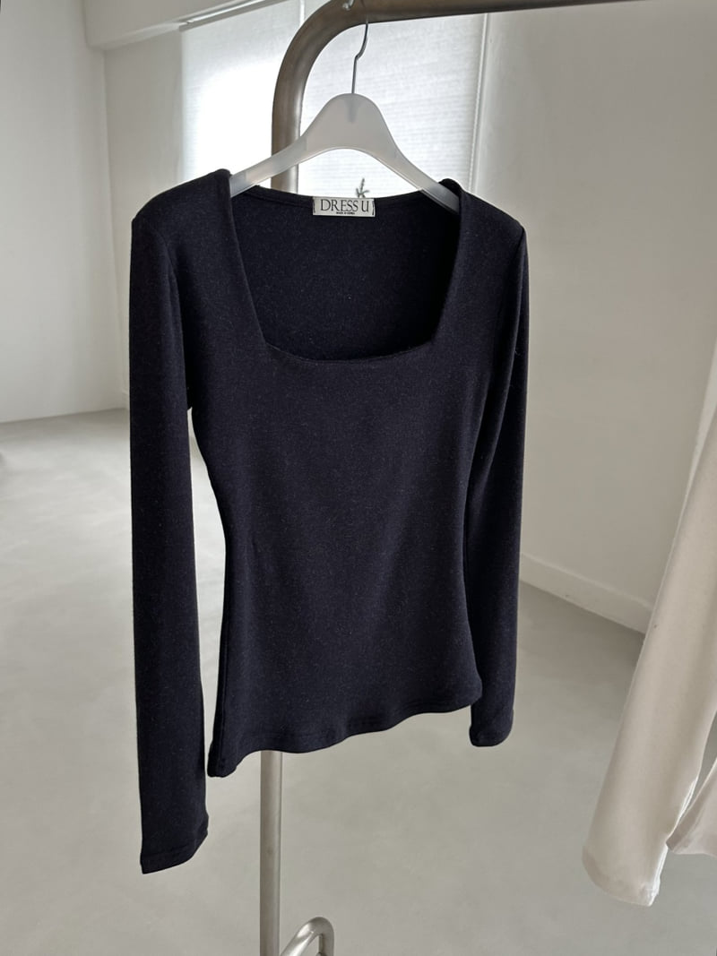 Dress U - Korean Women Fashion - #momslook - Angora Square Tee - 7