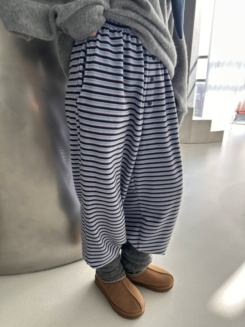 Dress U - Korean Women Fashion - #momslook - Striped Fleece Jogger Pants - 3