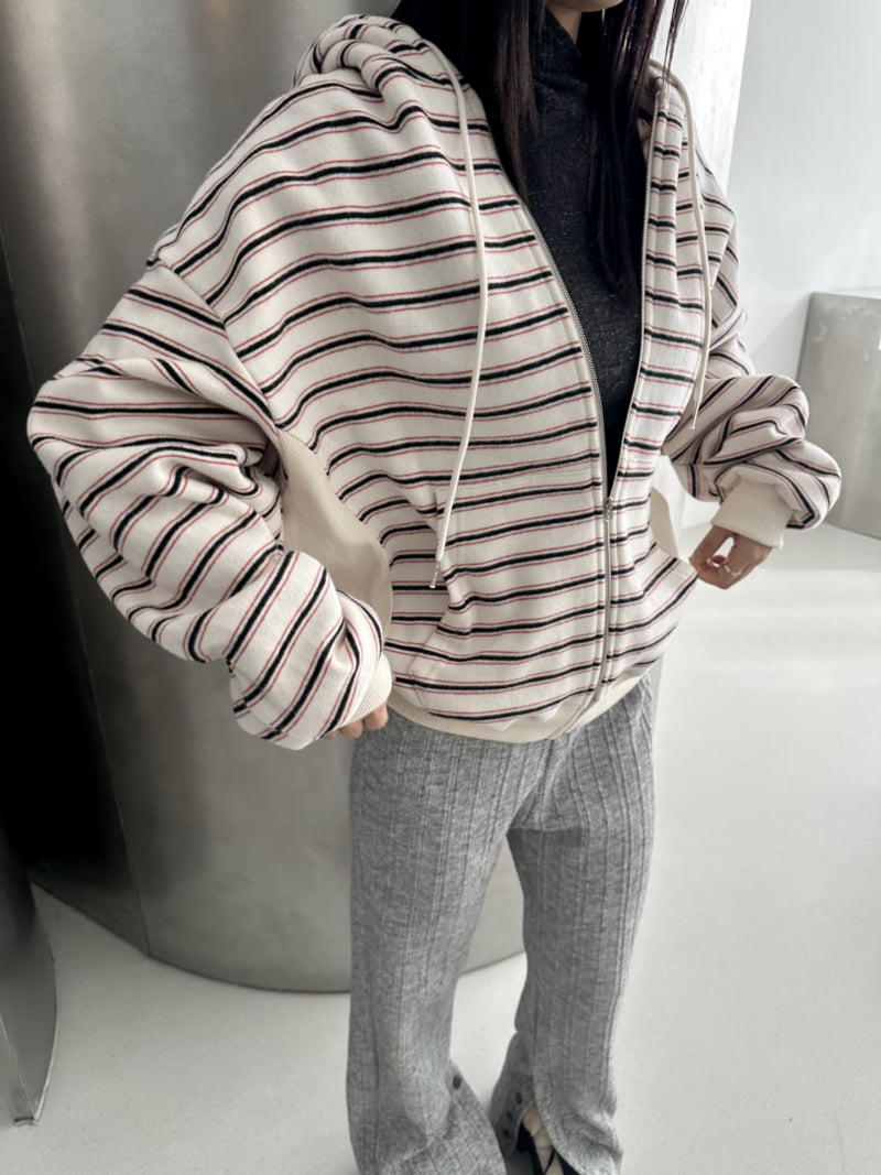 Dress U - Korean Women Fashion - #momslook - Fleece Zip-Up Hoodie - 10