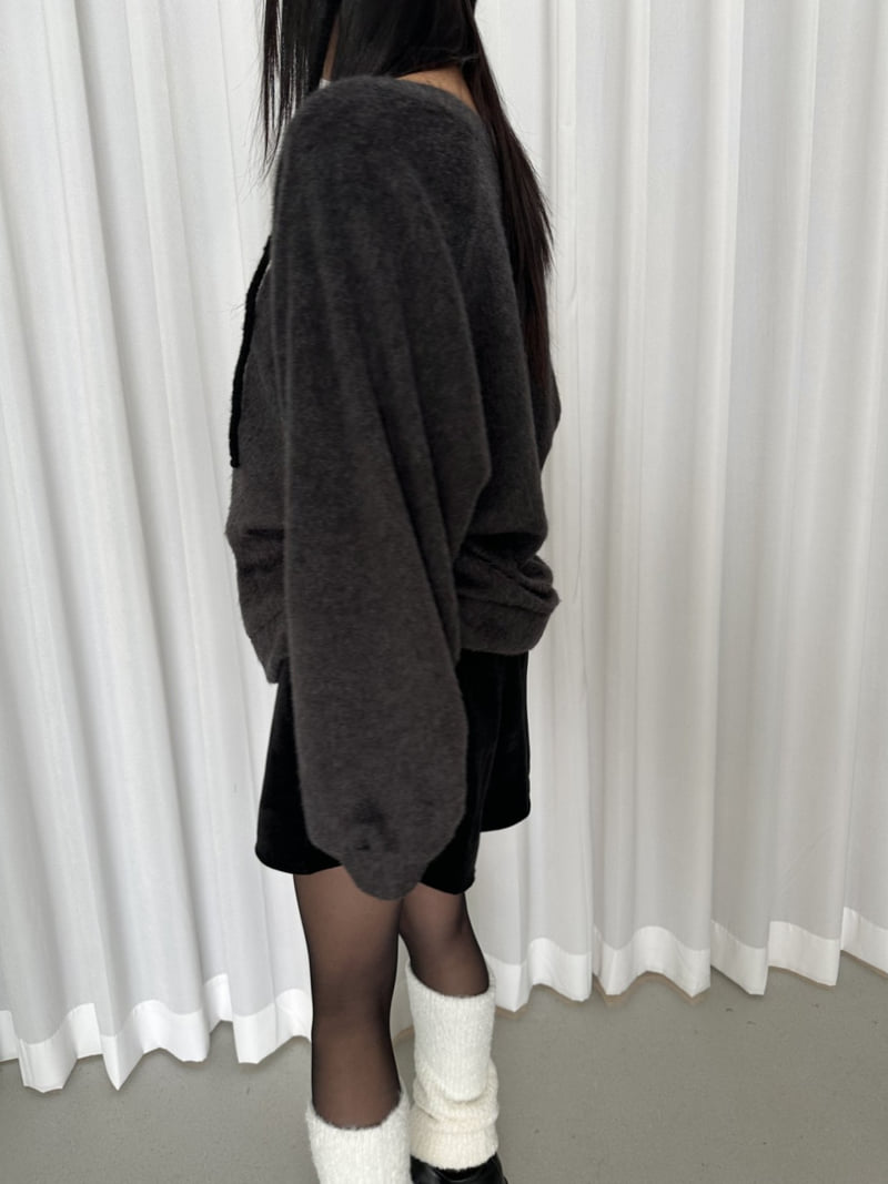 Dress U - Korean Women Fashion - #momslook - Cha Fleece Sweatshirt - 3