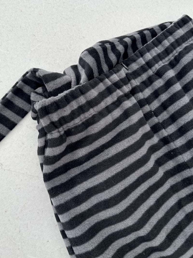 Dress U - Korean Women Fashion - #momslook - Striped Fleece Skirt - 8
