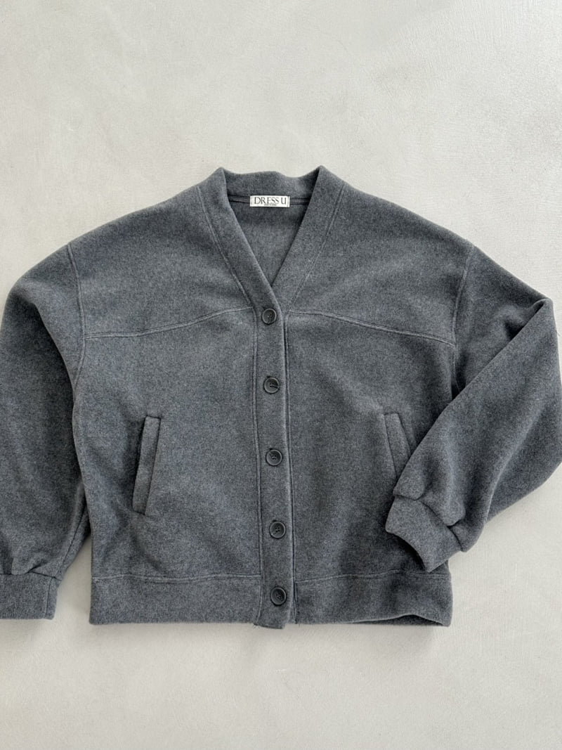 Dress U - Korean Women Fashion - #momslook - Fleece V Neck Cardigan - 3