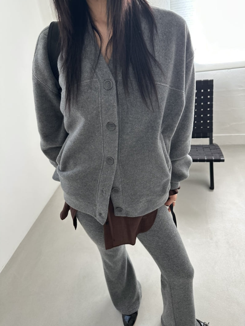 Dress U - Korean Women Fashion - #momslook - Fleece V Neck Cardigan - 7