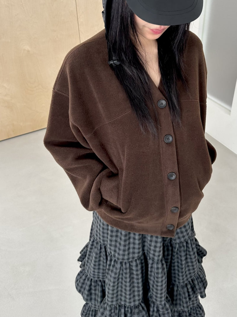 Dress U - Korean Women Fashion - #momslook - Fleece V Neck Cardigan - 9