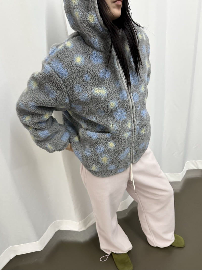 Dress U - Korean Women Fashion - #momslook - Flower Hooded Jumper - 7