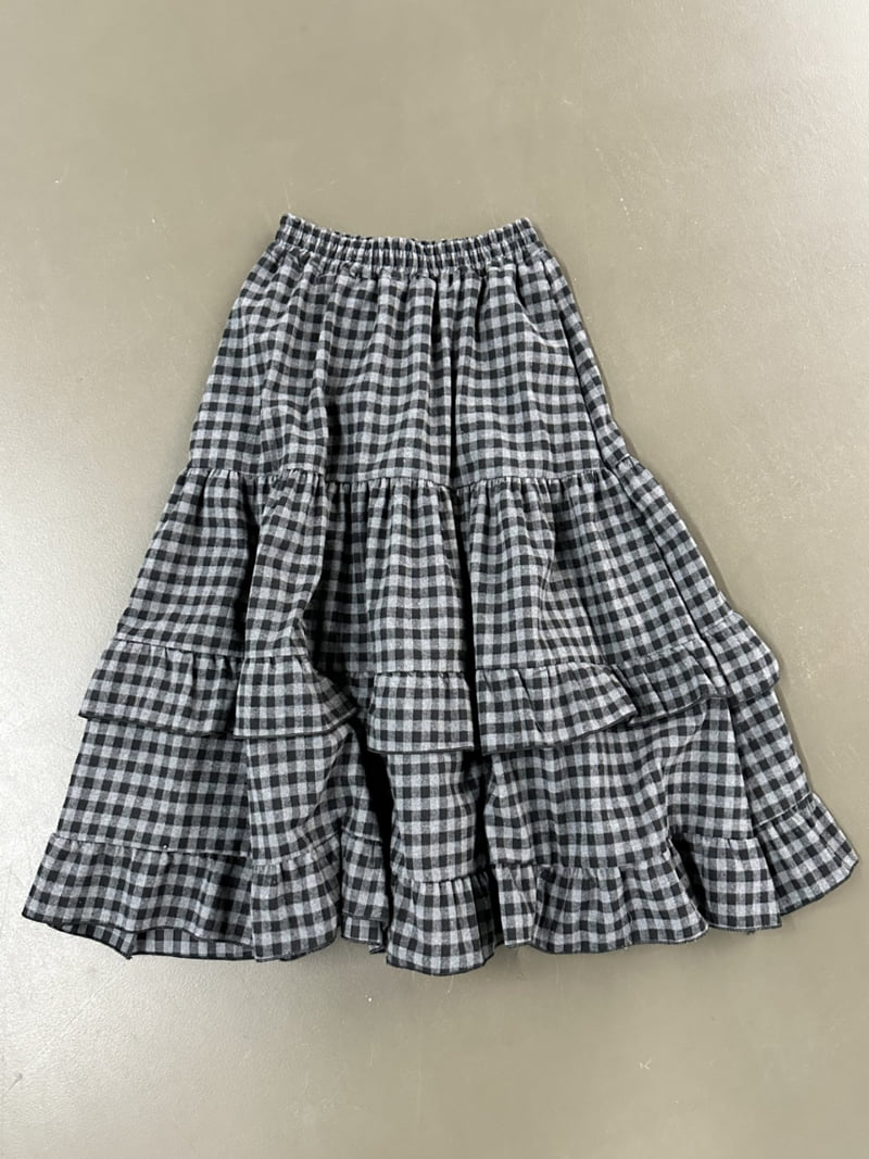 Dress U - Korean Women Fashion - #momslook - Check Brushed Skirt